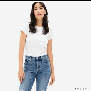 NWT Everlane The ReCotton Tee in Off-White Small